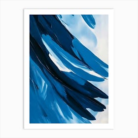 Blue Feathers Art Print