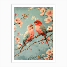 Pink Birds Art Print