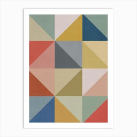 Geometric Shapes - CA01 Art Print