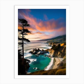 Big Sur Sunset Art Print