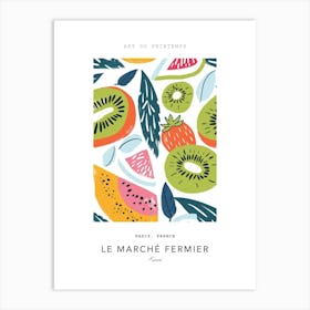 Kiwi Le Marche Fermier Poster 3 Art Print