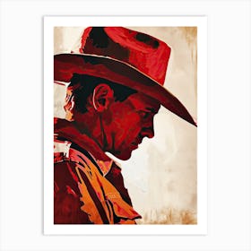 The Cowboy’s Abstraction Art Print