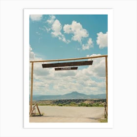 Ghost Ranch X on Film Art Print