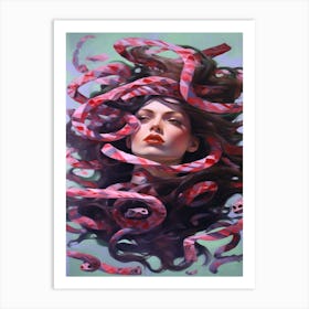 Medusa Surreal Mythical 3 Art Print