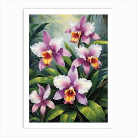 Orchids In The Jungle Brazil Art Print