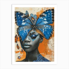 Blue Butterfly 7 Art Print