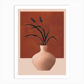 Minimal Abstract Vase Art II Art Print