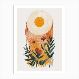 Sunflowers And Eggs Art Print