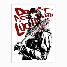 Walking Dead Negan Art Print