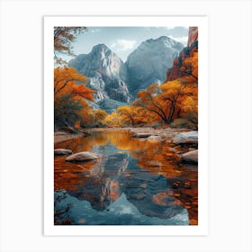 Autumn In Zion National Park Art Print