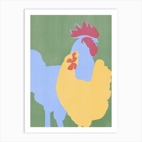 Farm Chicken Art Print