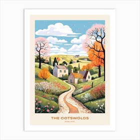 The Cotswolds England 4 Hike Poster Art Print