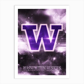 Washington Huskies Art Print