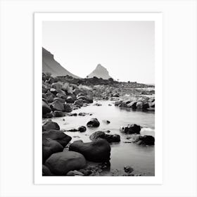 Tenerife, Spain, Black And White Analogue Photography 3 Art Print