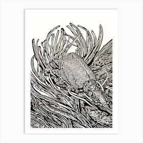 Lobster II Linocut Art Print