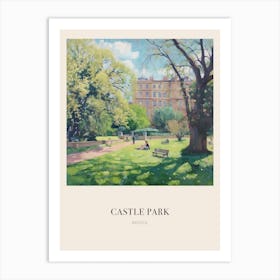 Castle Park Bristol 3 Vintage Cezanne Inspired Poster Art Print