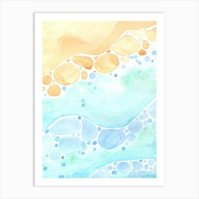 Watercolor Beach Background 1 Art Print