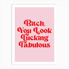 You Look Fabulous 1 Art Print