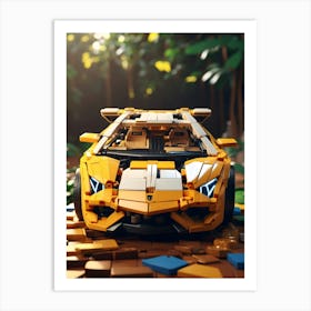 Lego Lamborghini Art Print