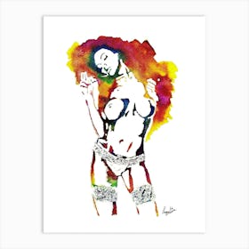 Naughty Girl Art Print