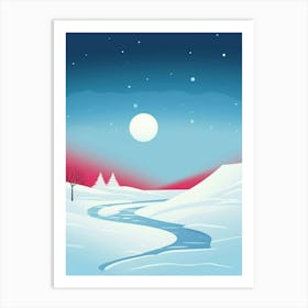 Polar Abstract Minimalist 7 Art Print