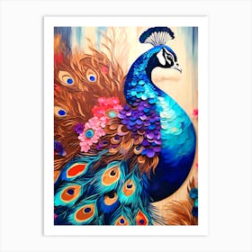 Peacock Strut  Art Print