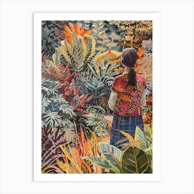 In The Garden Butchart Gardens 2 Art Print