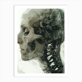 Skull And Skeleton Art Print