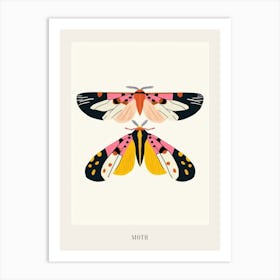 Colourful Insect Illustration Moth 3 Poster Art Print