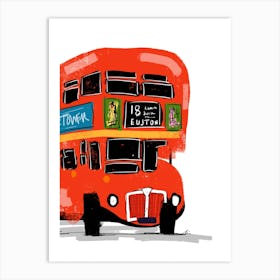 London Double Decker Bus  Art Print