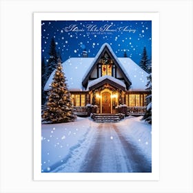 Christmas House 185 Art Print