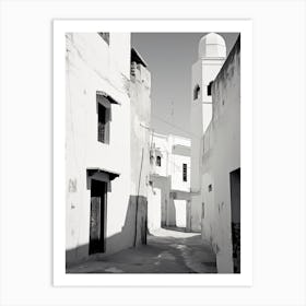 Essaouira, Morocco, Black And White Photography 2 Art Print