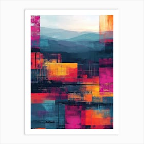 Abstract | Pixel Art Series 1 Art Print