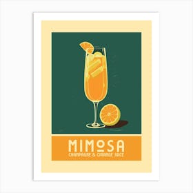 Mimosa Cocktail Art Print