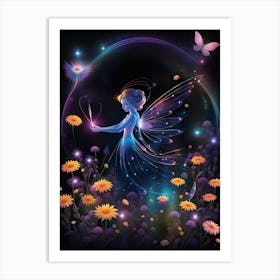 Fairy In The Meadow 2 Art Print