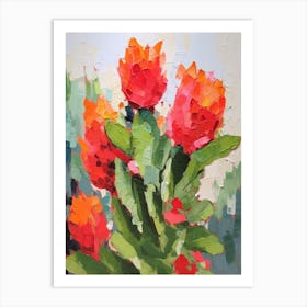 Cactus Painting Turks Head Cactus 1 Art Print