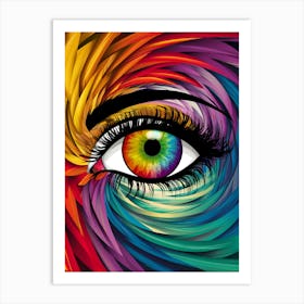 Colorful Eye 1 Art Print