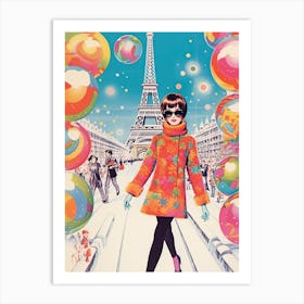 Fantasy Holidays In Paris Kitsch 3 Art Print