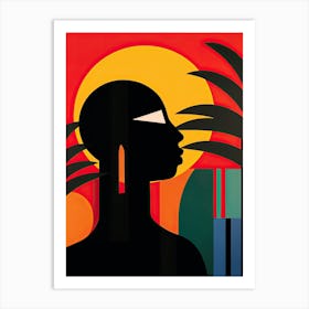 Waikiki Beach Hawaii, Usa, Bold Outlines 1 Art Print