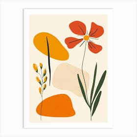 Abstract Flowers 94 Art Print