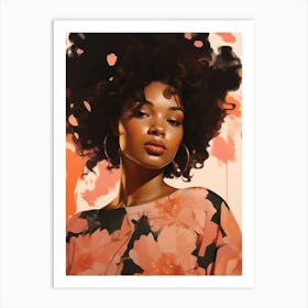 Afro Girl 4 Art Print