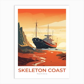 Namibia Skeleton Coast Travel Art Print