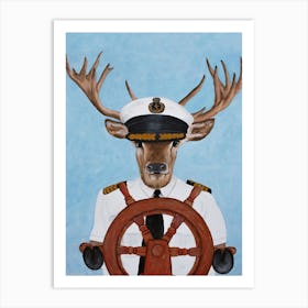 Captain Deer Art Print