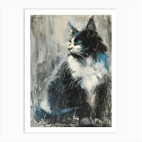 Cat In The Rain 10 Art Print