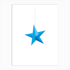 Blue Star Art Print