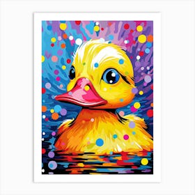 Polka Dot Ducklings 2 Art Print