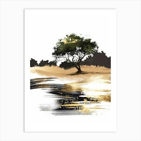 Savannah Landscape Art Print