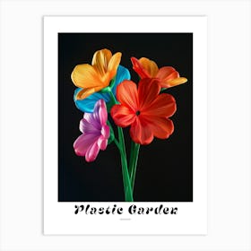 Bright Inflatable Flowers Poster Geranium 1 Art Print