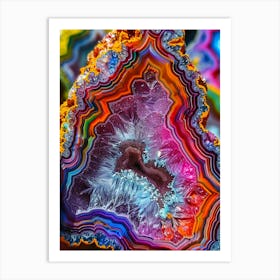 Colorful Agate Art Print