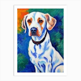 Brittany 2 Fauvist Style Dog Art Print